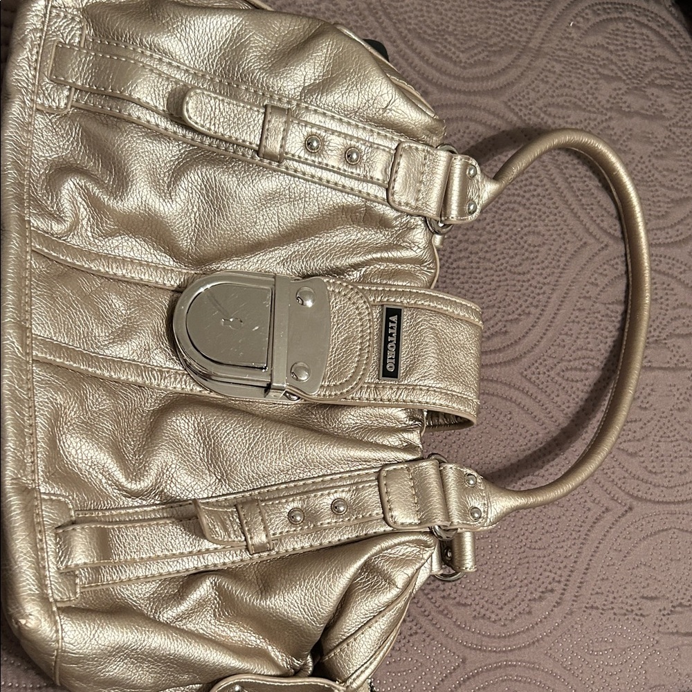 Vittorio Metallic Shoulder Bag